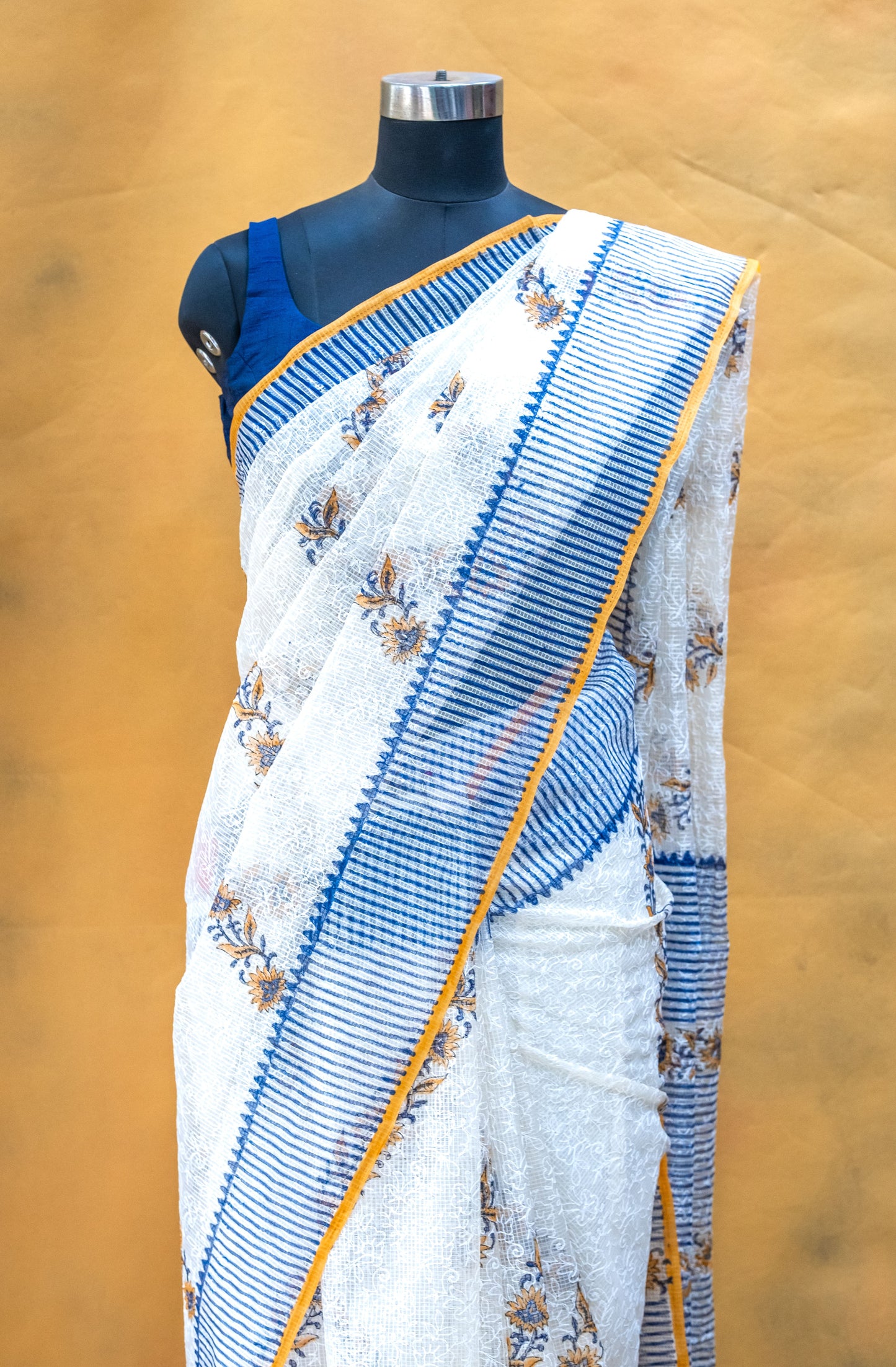 White Kota Saree
