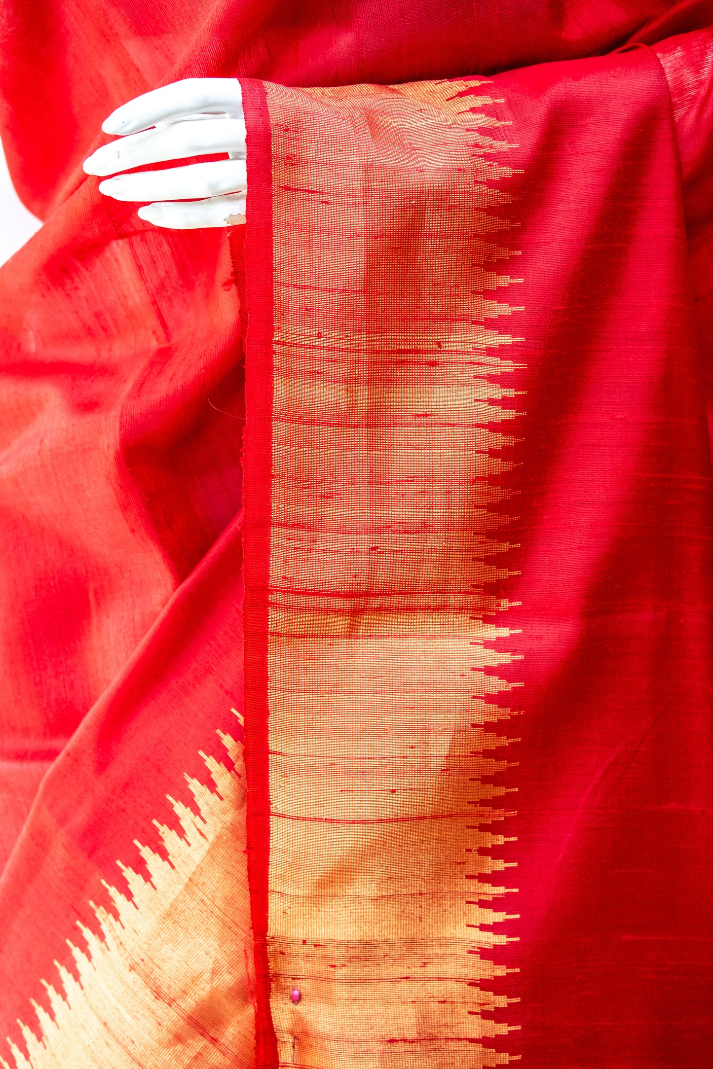 Red Raw Silk Saree