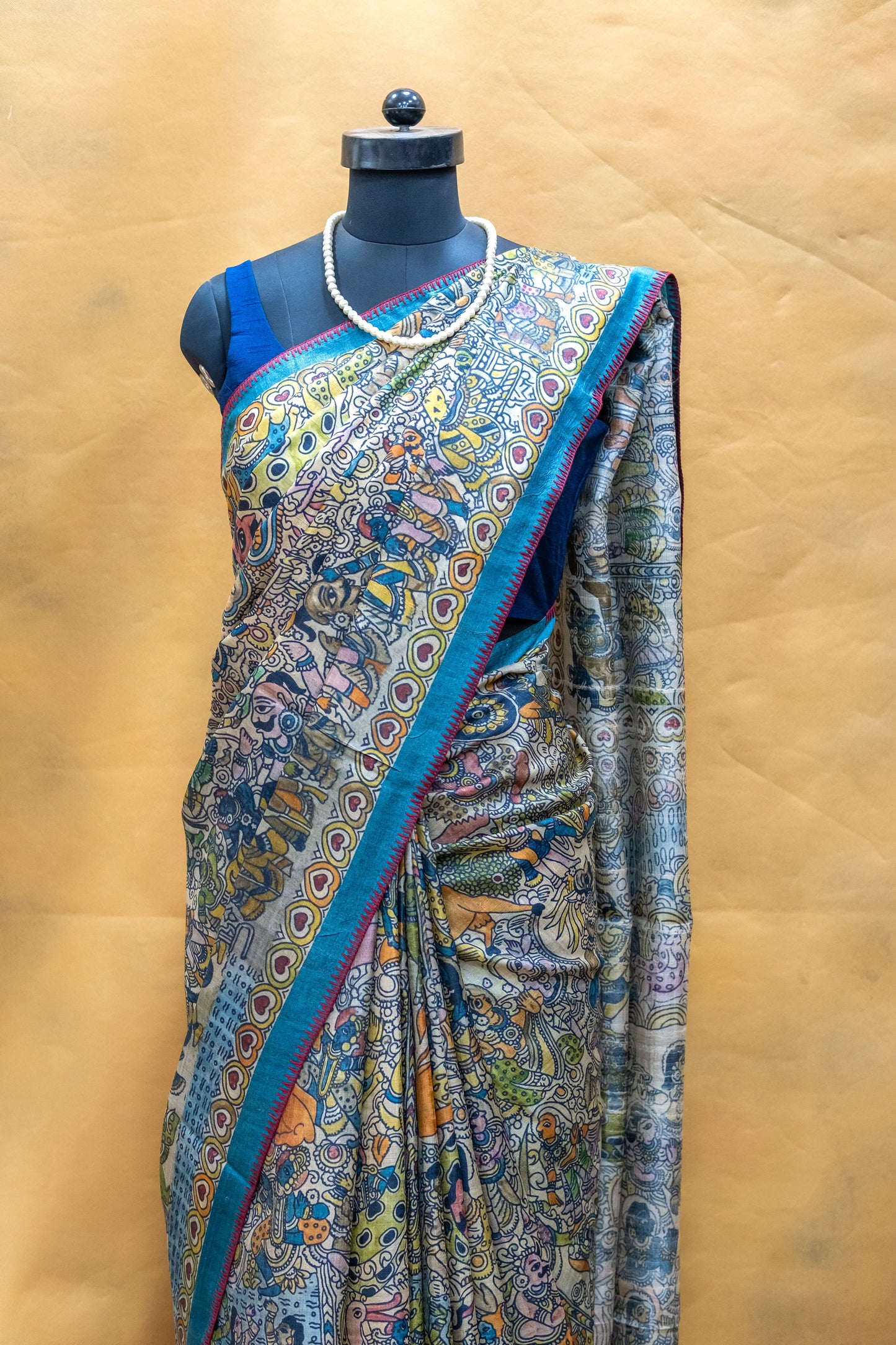Tussar Silk Ramayana Saree