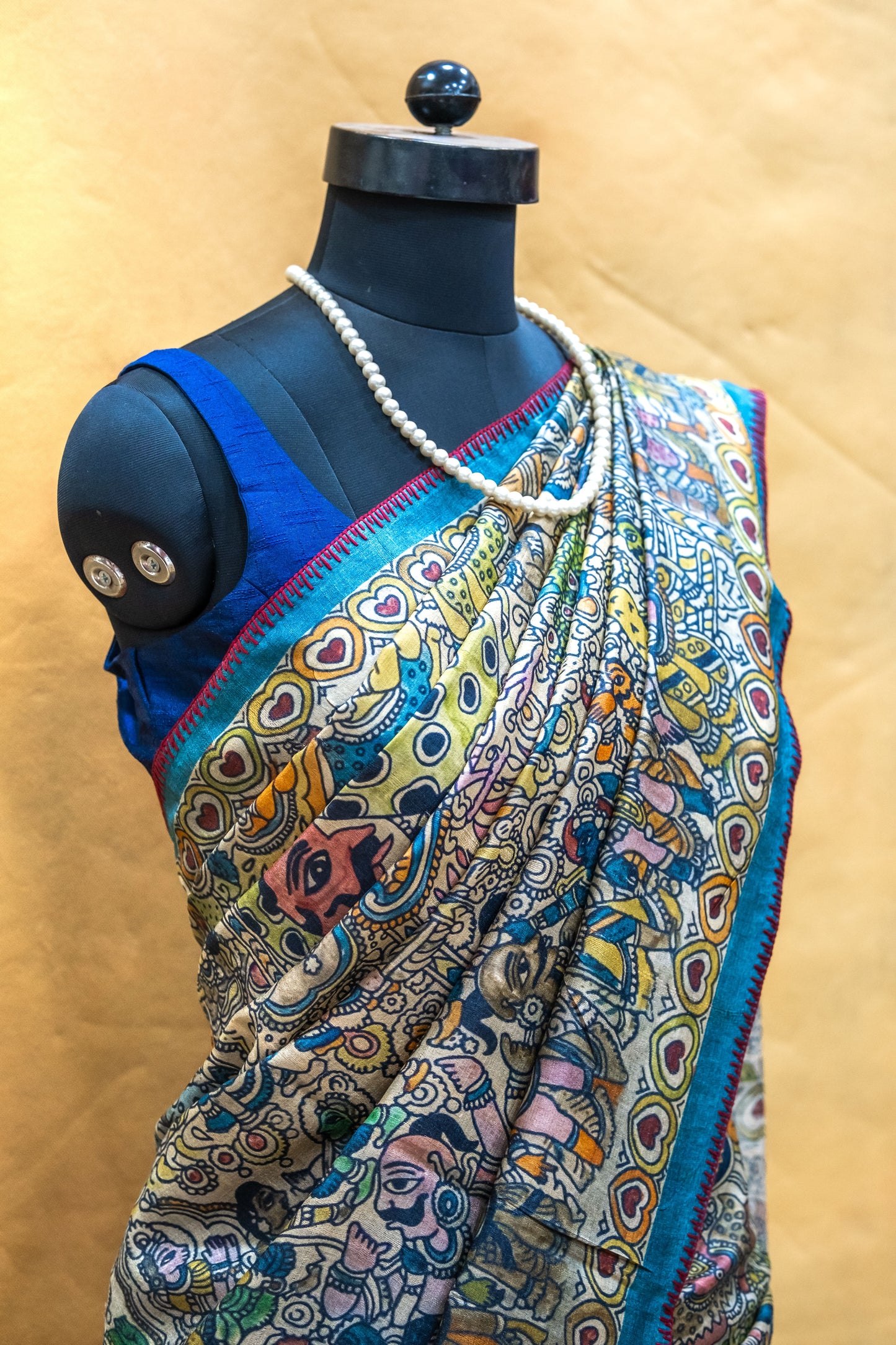 Tussar Silk Ramayana Saree
