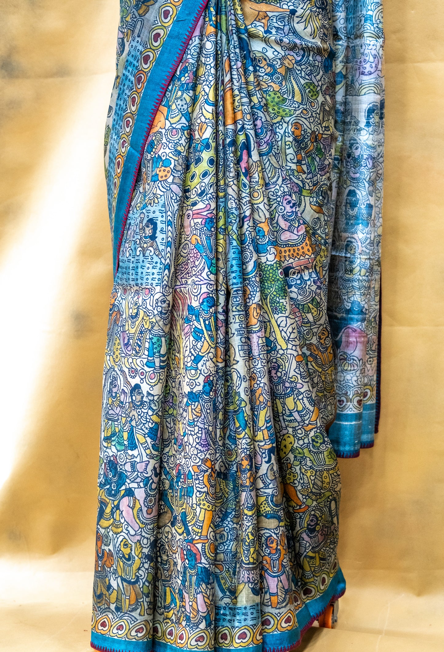 Tussar Silk Ramayana Saree
