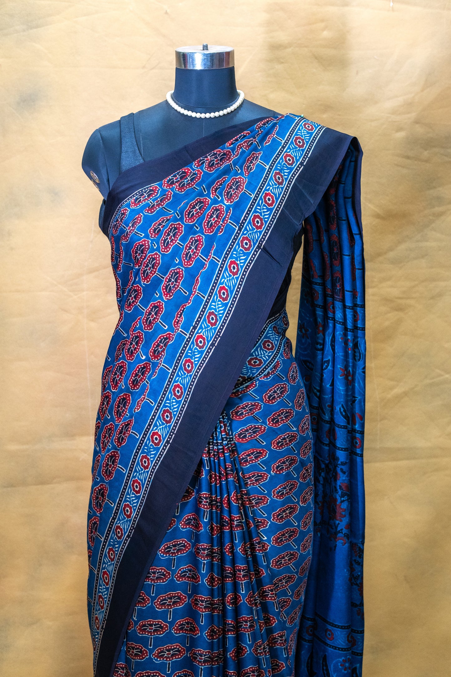 Blue Modal Silk Saree