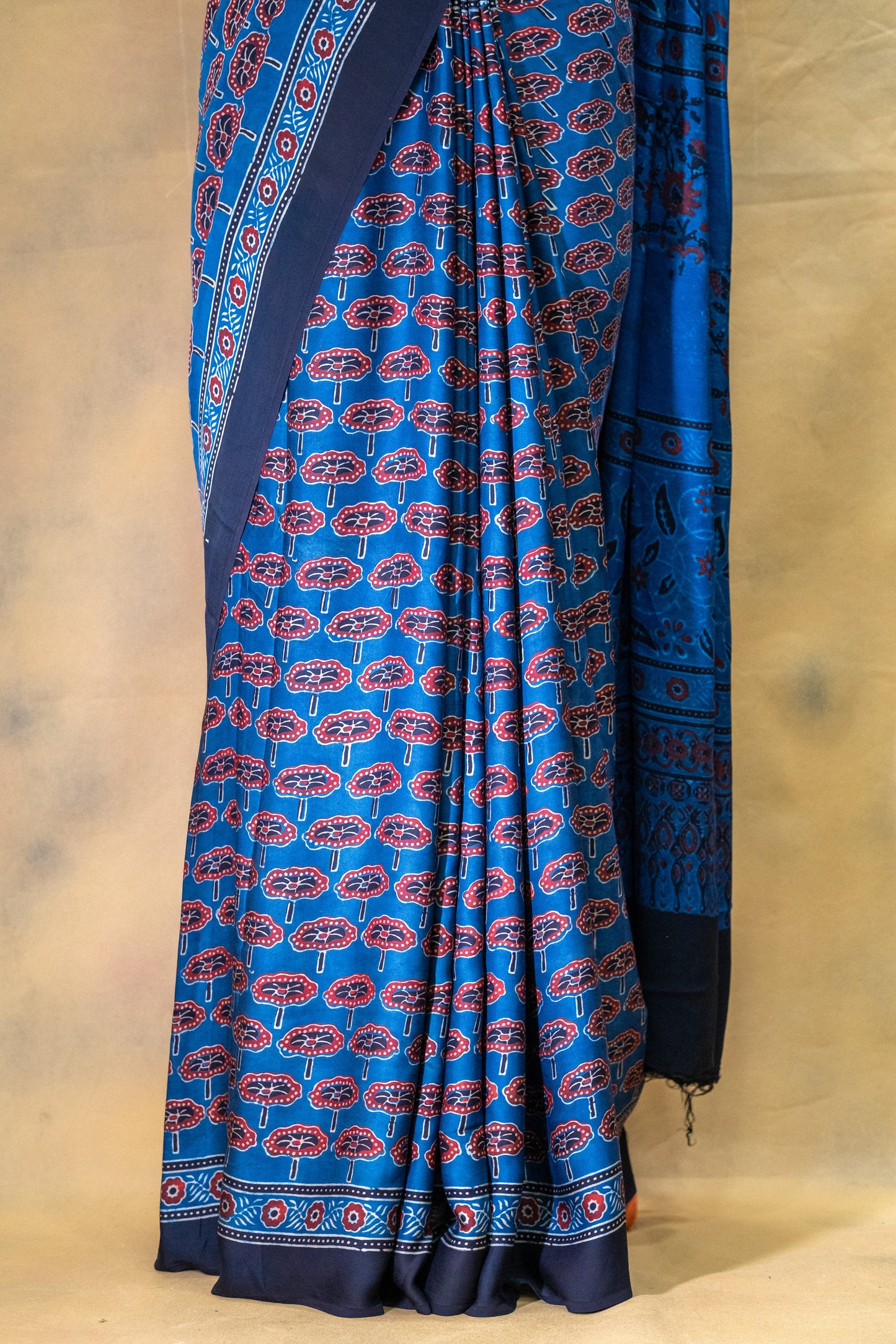 Blue Modal Silk Saree
