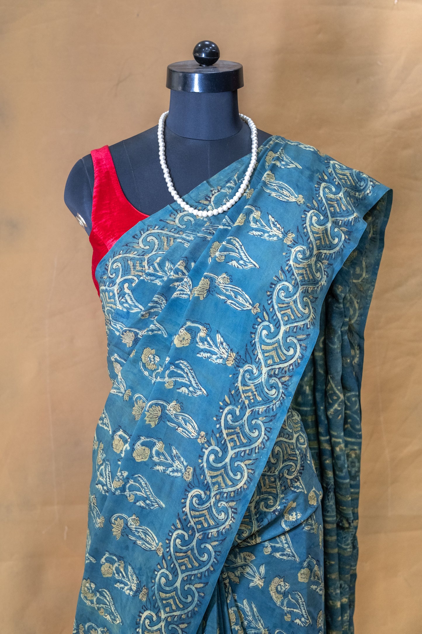 Blue Modal Silk Saree