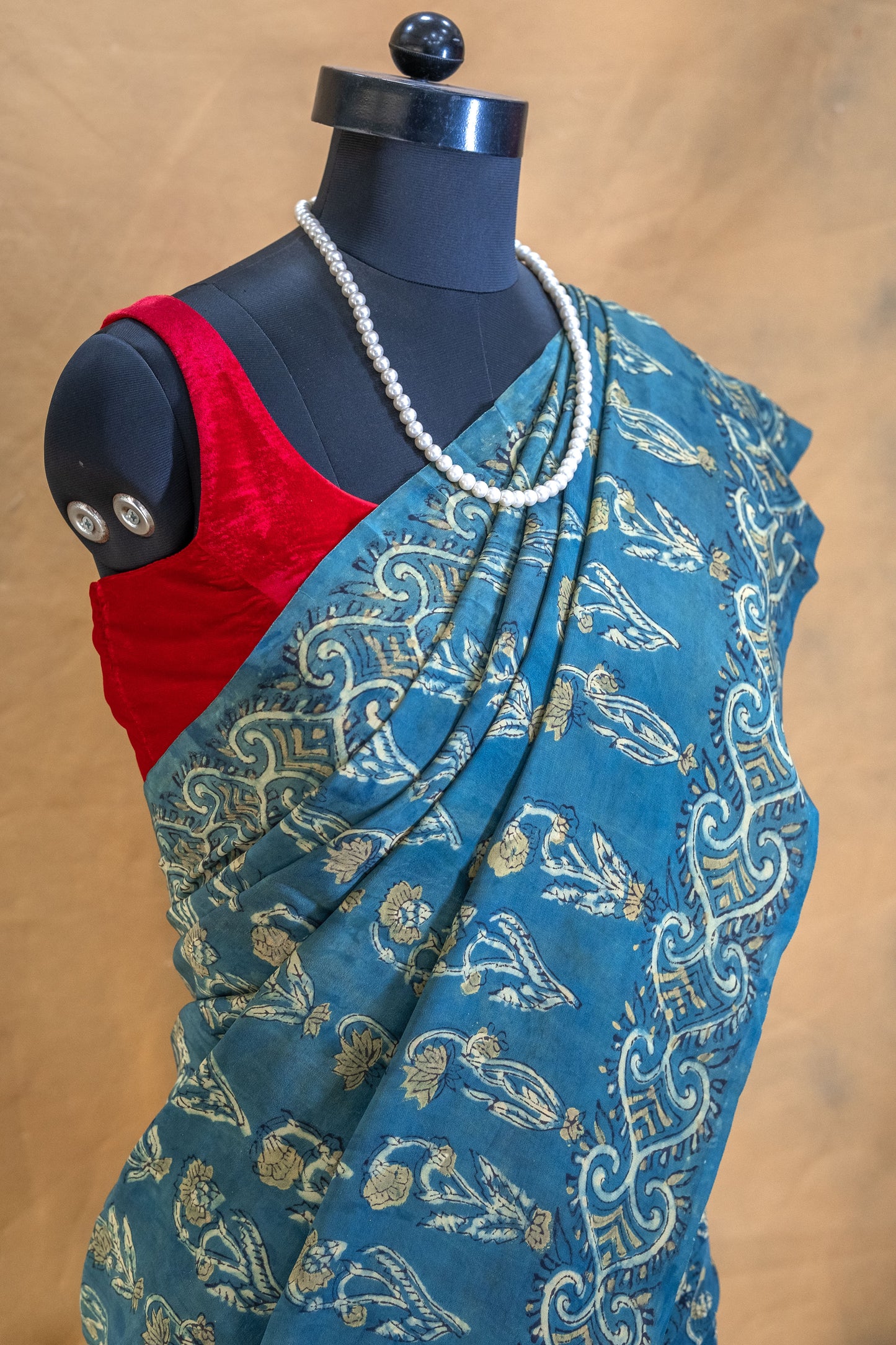 Blue Modal Silk Saree