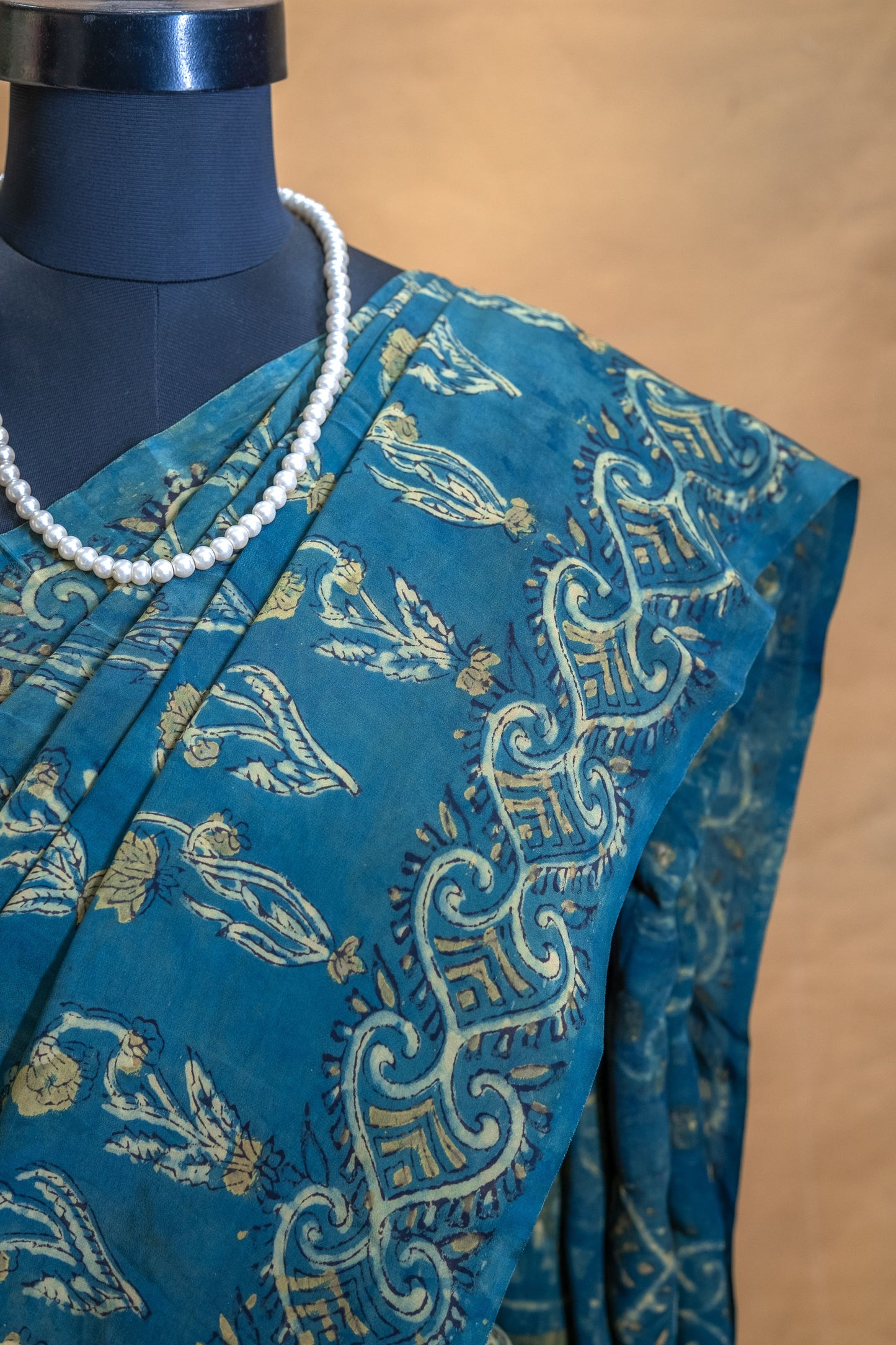 Blue Modal Silk Saree