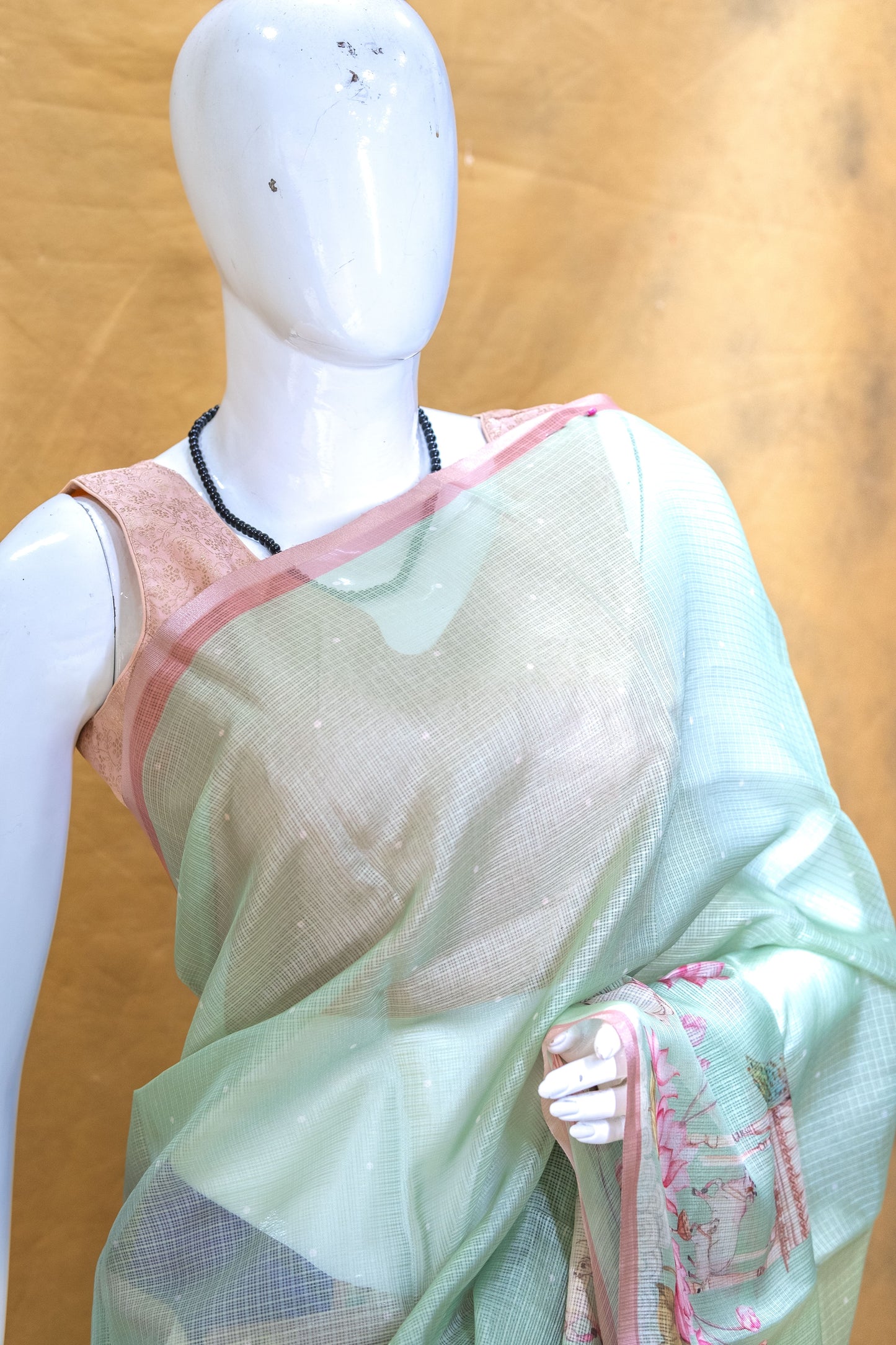 Green Silk Kota Saree