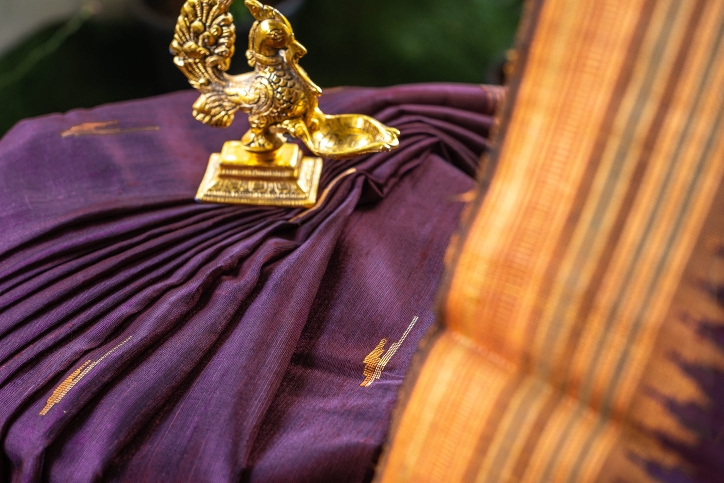Royal Dark Violet Soft Silk Saree – Sophisticated Elegance in a Regal Hue