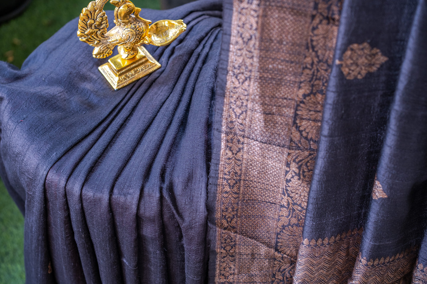 Black Banarasi Silk Saree