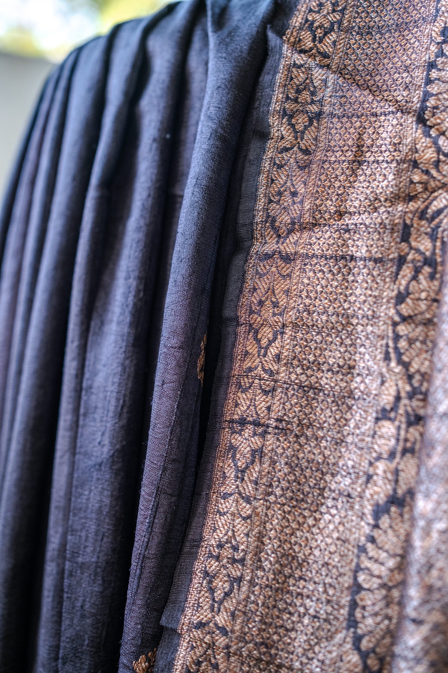 Black Banarasi Silk Saree