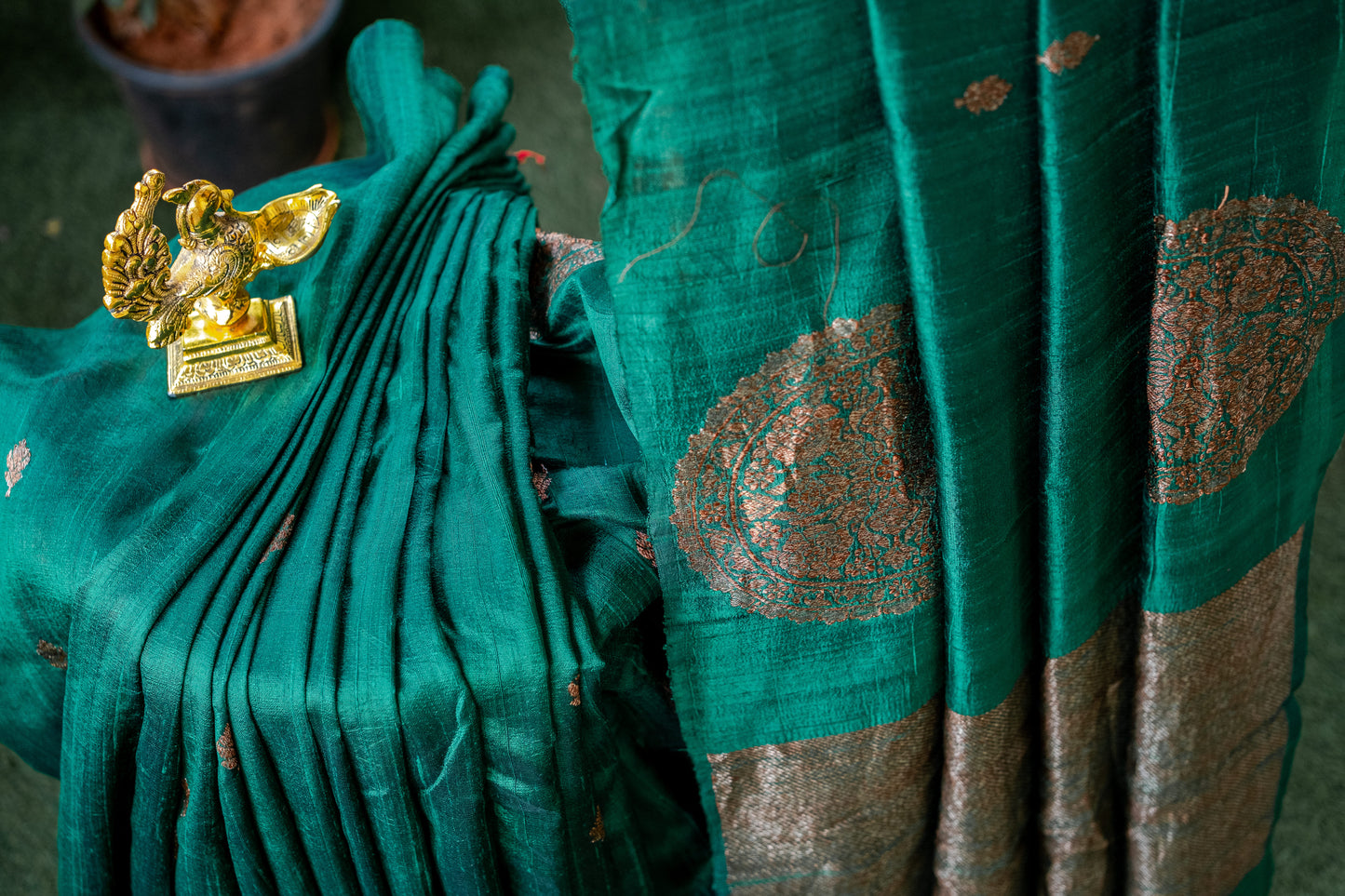 Green Banaras Silk Saree