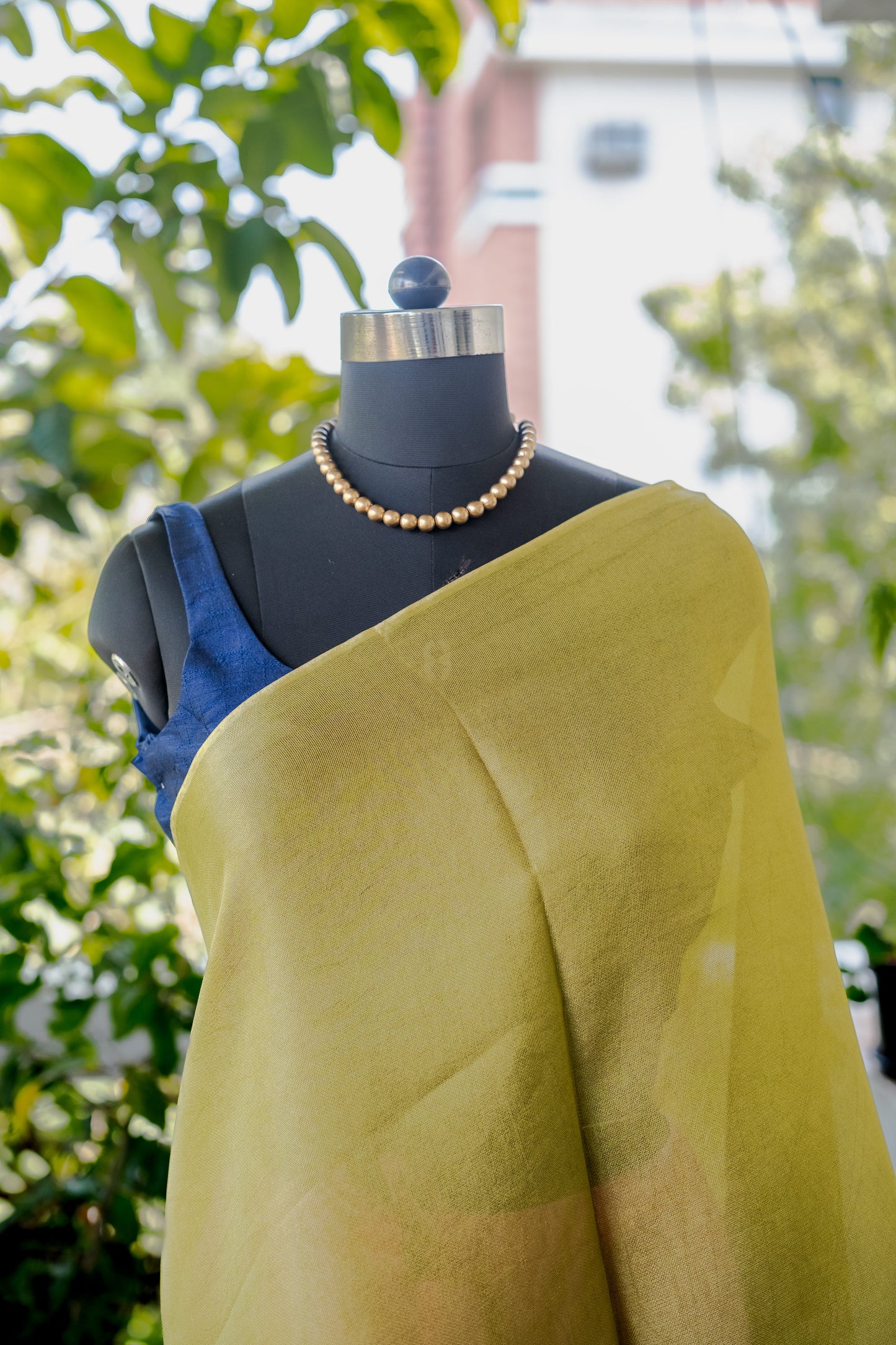 Green Plain Georgette - 24BRM43