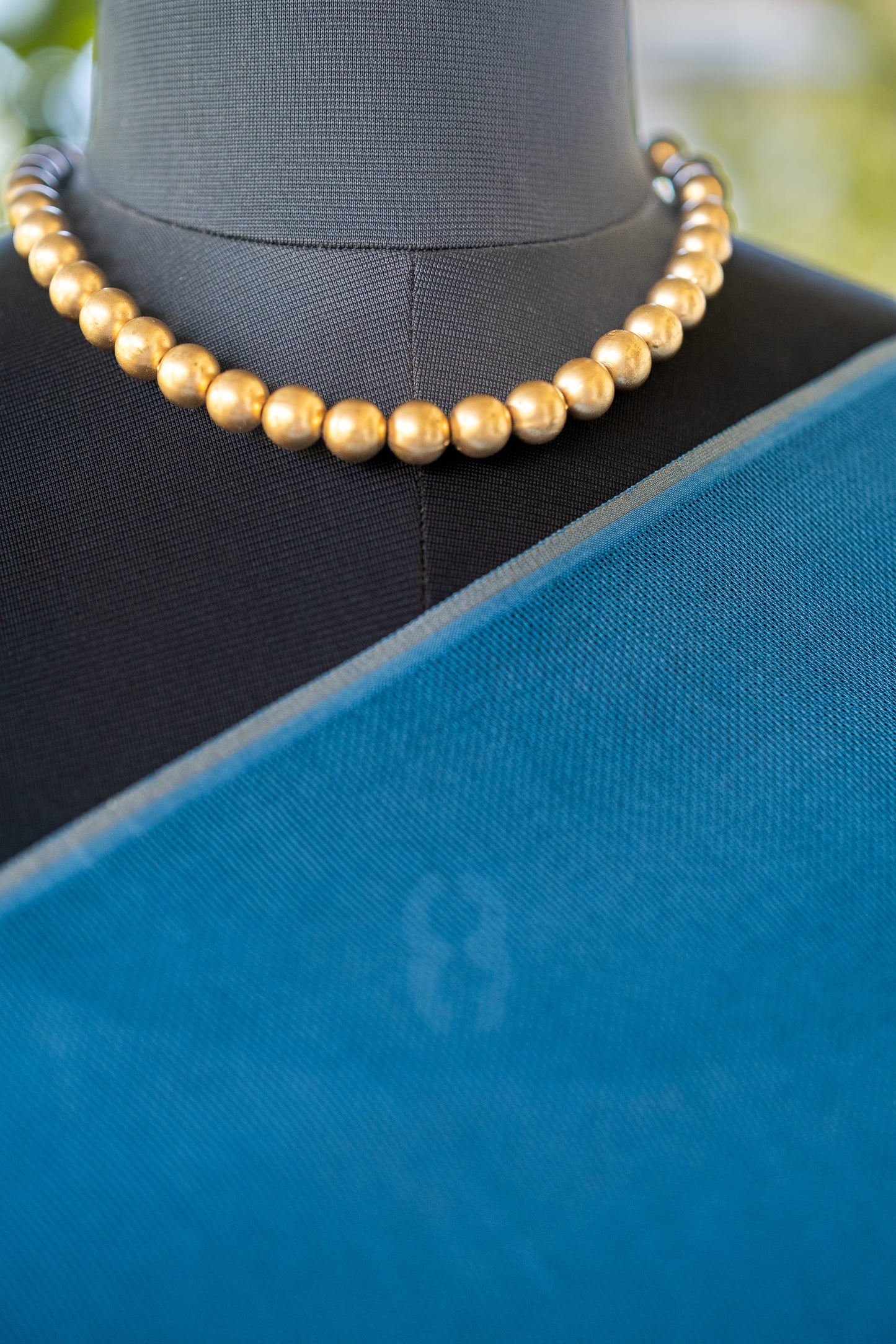 Blue Plain Georgette - 24BRM49
