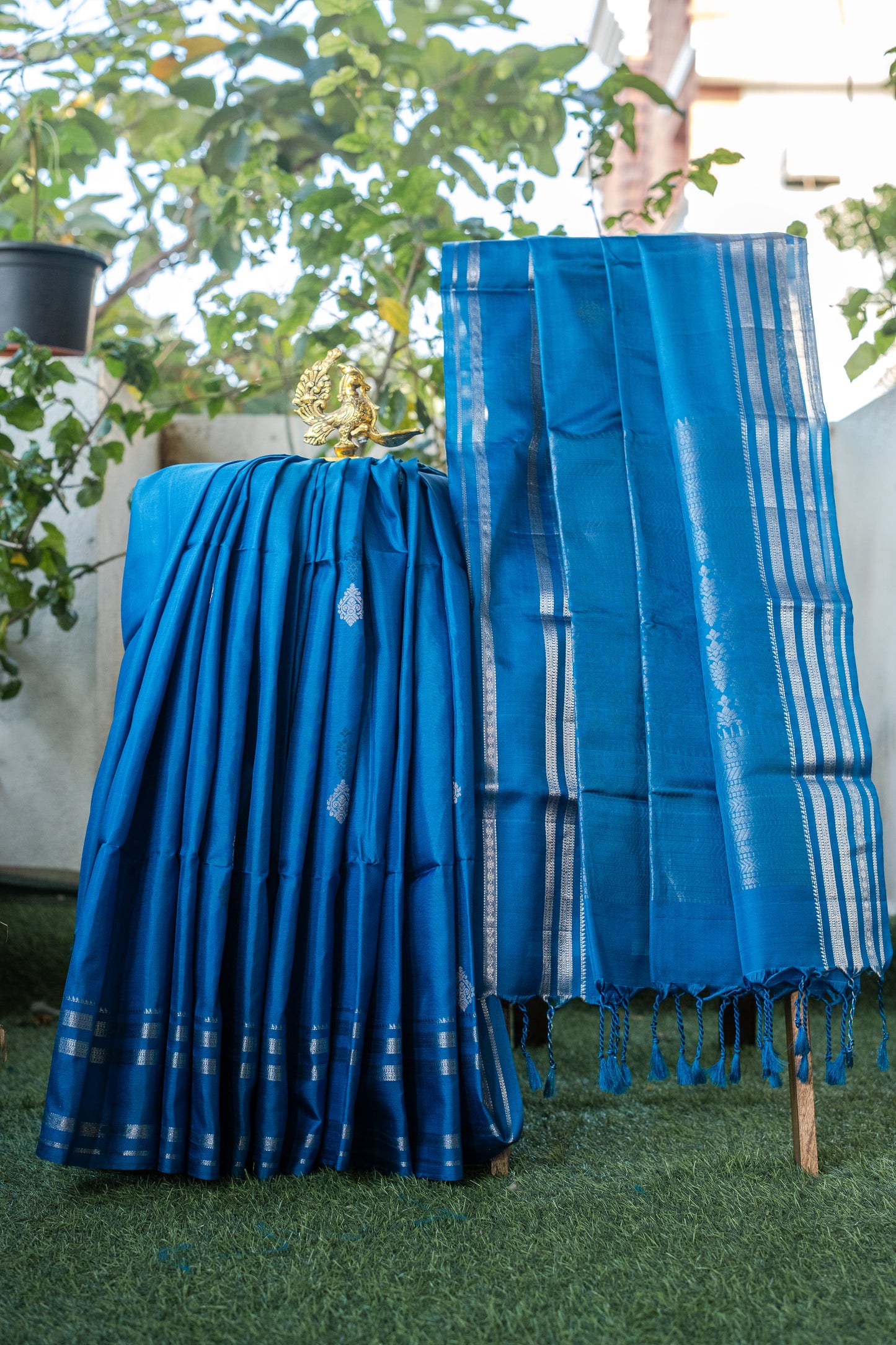 Blue Soft Silk Saree