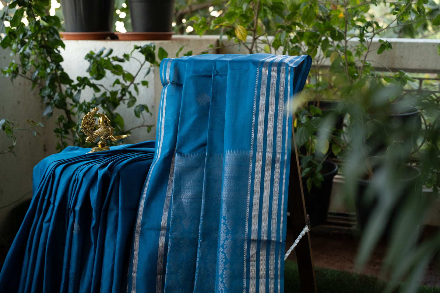 Blue Soft Silk Saree