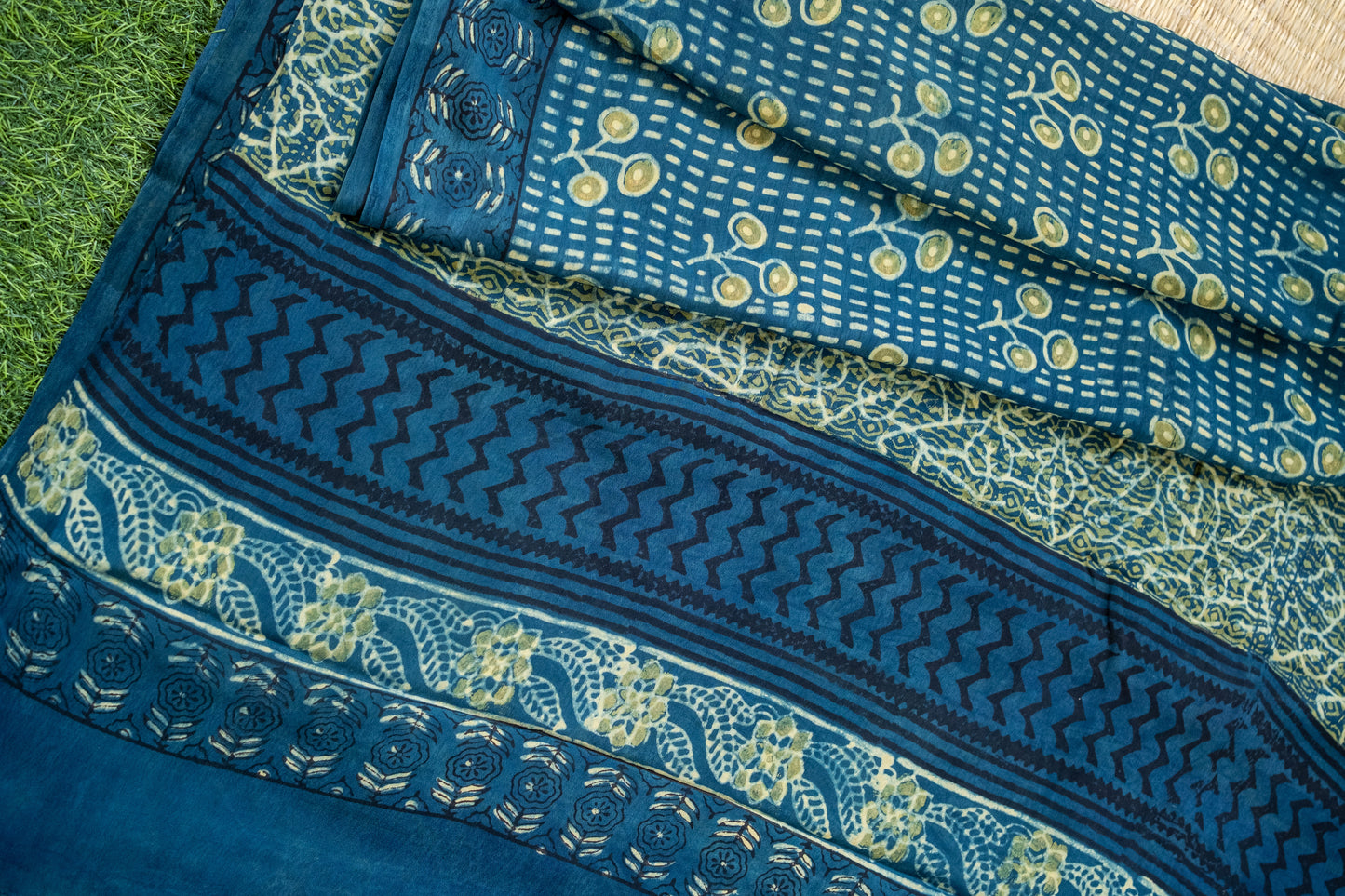 Elegant Blue Modal Silk Saree – Soft, Sustainable & Stylish