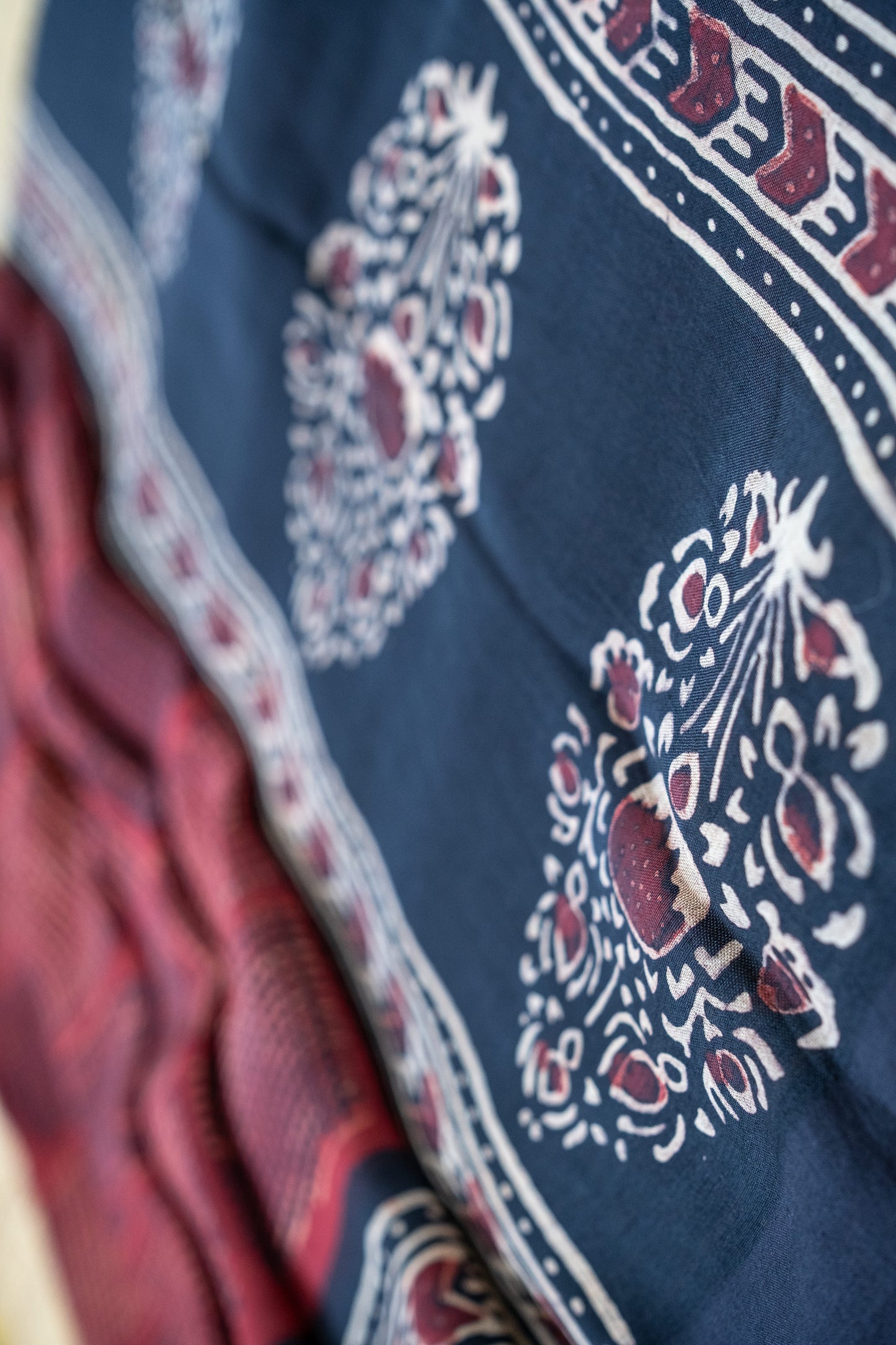 Elegant Red Modal Silk Saree – Soft, Sustainable & Stylish