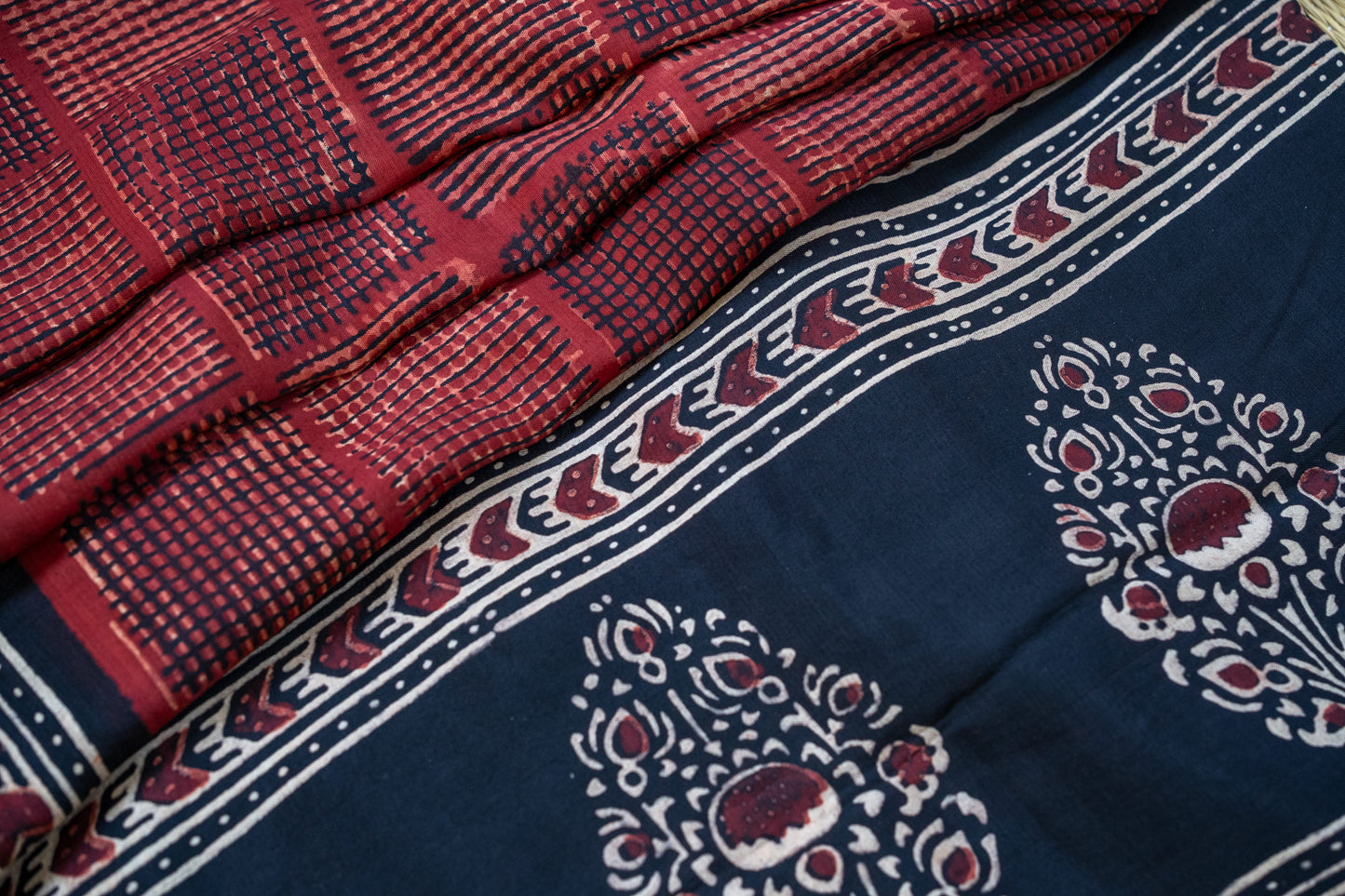 Elegant Red Modal Silk Saree – Soft, Sustainable & Stylish