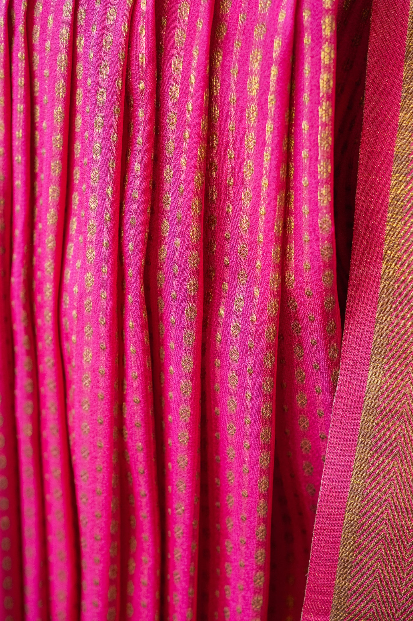 Graceful Pink Semi Banaras Silk Saree – Traditional Charm with a Modern Twist