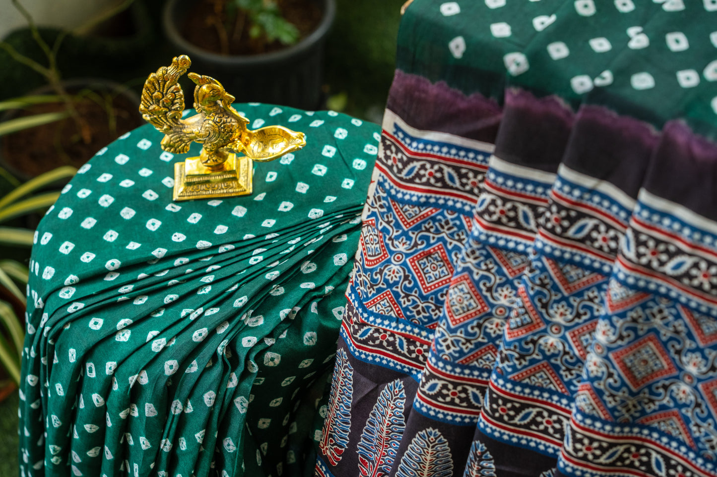 Green Modal Silk Saree