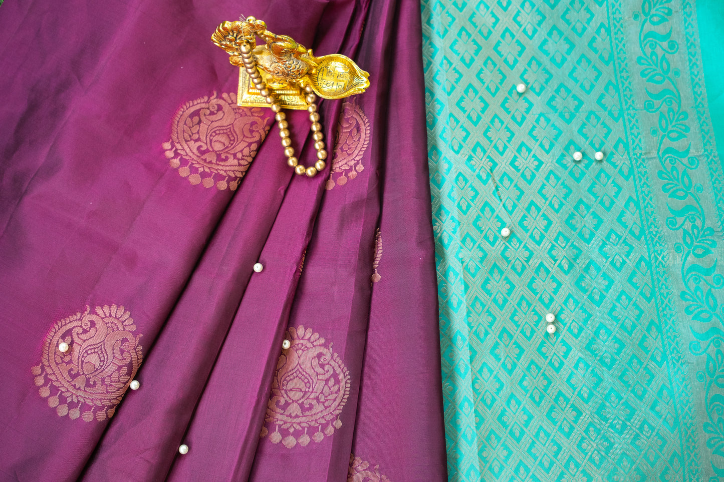 Violet Soft Silk Saree