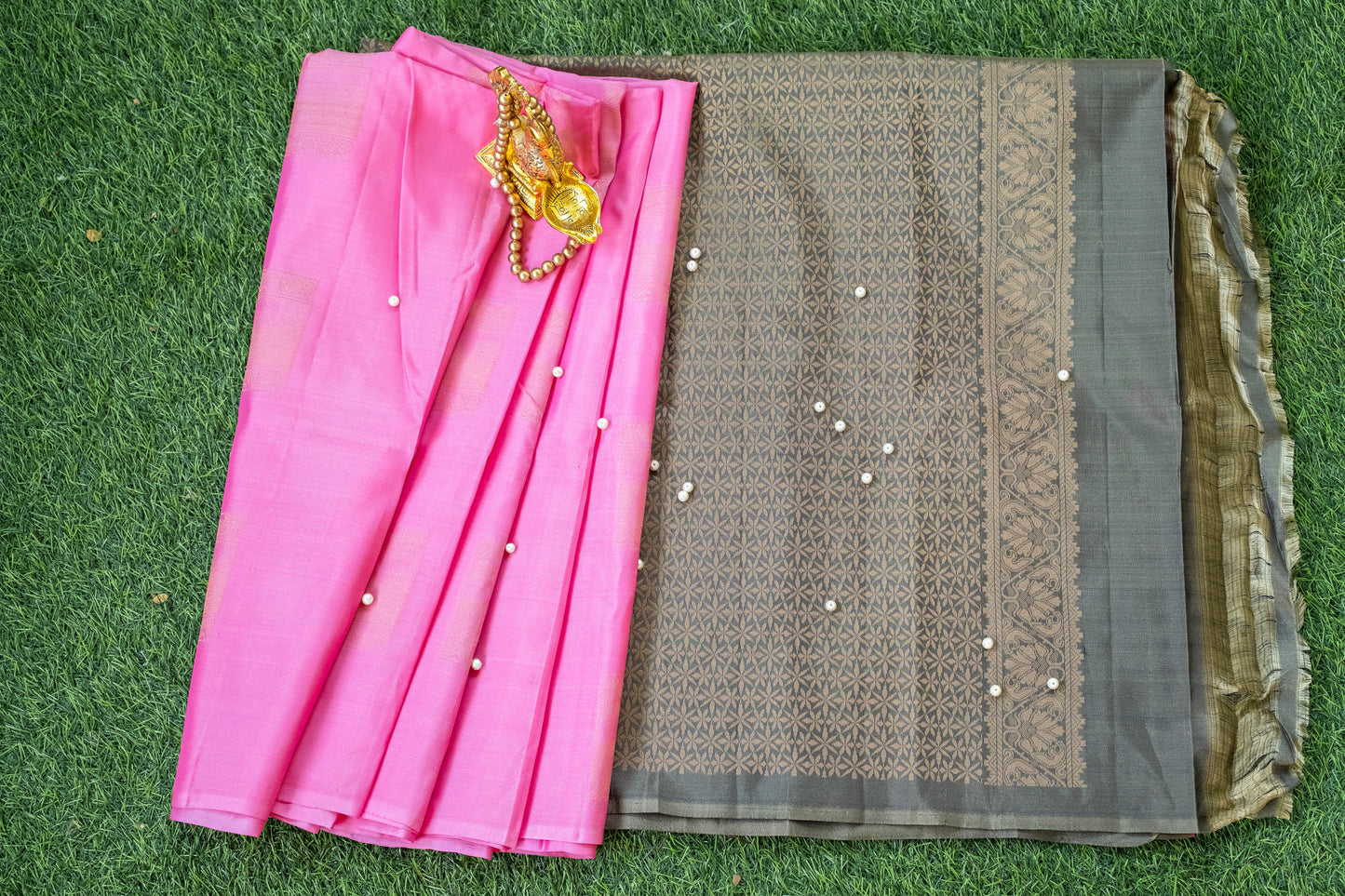 Pink Soft Silk Saree