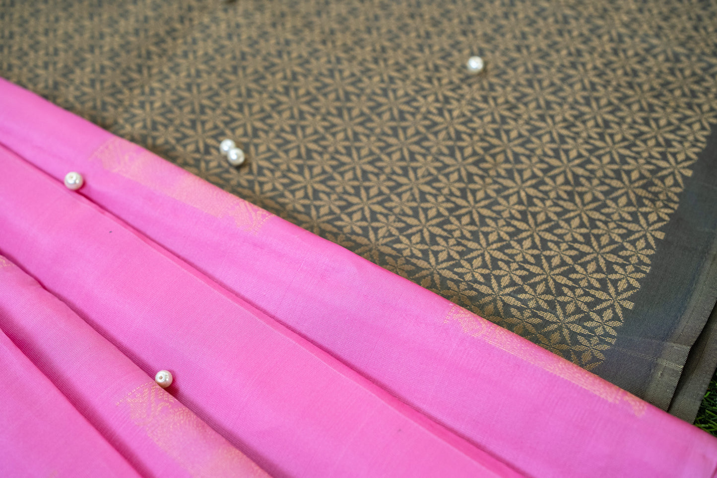 Pink Soft Silk Saree