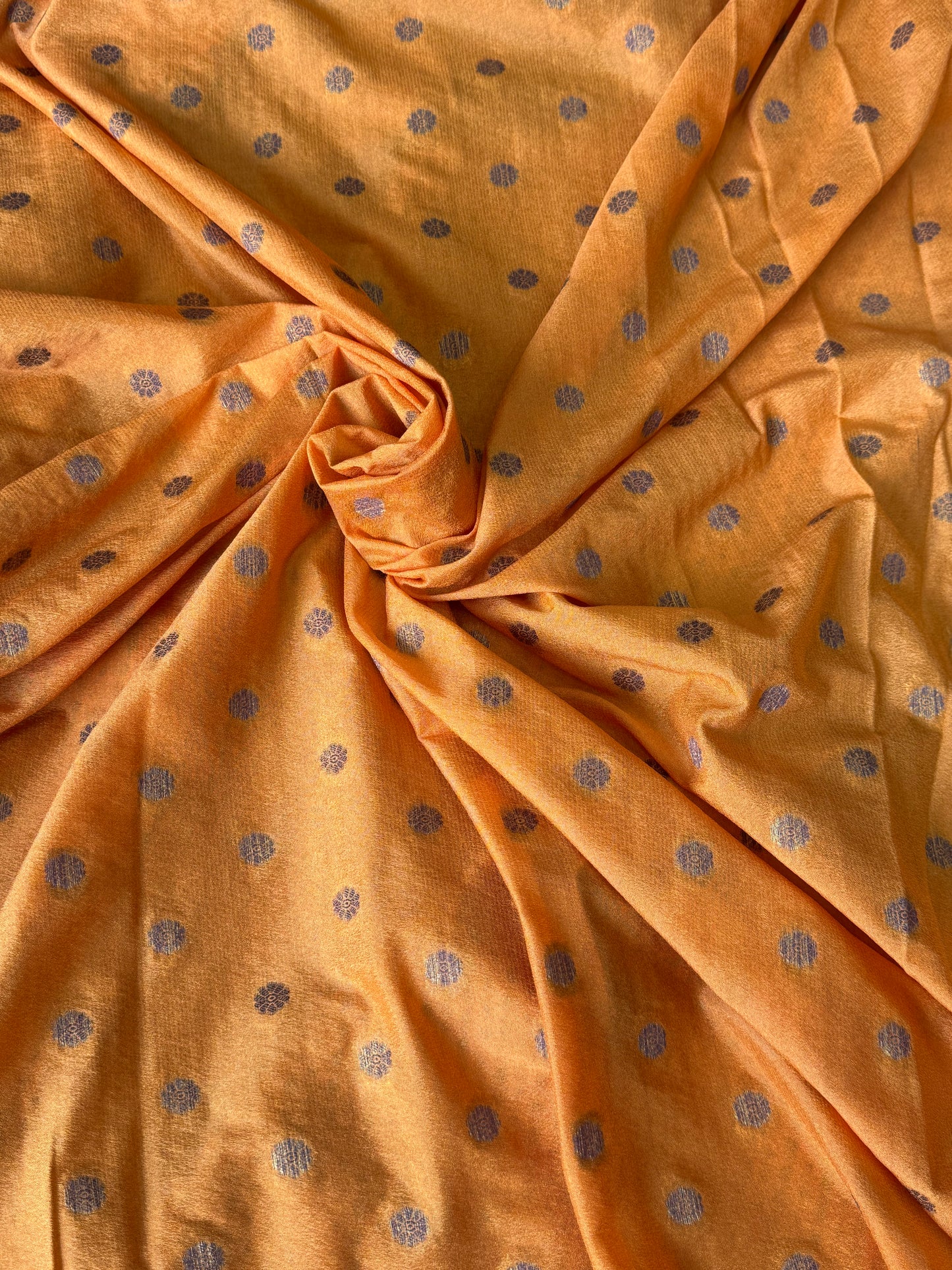 Yellow Semi Banaras Silk Saree