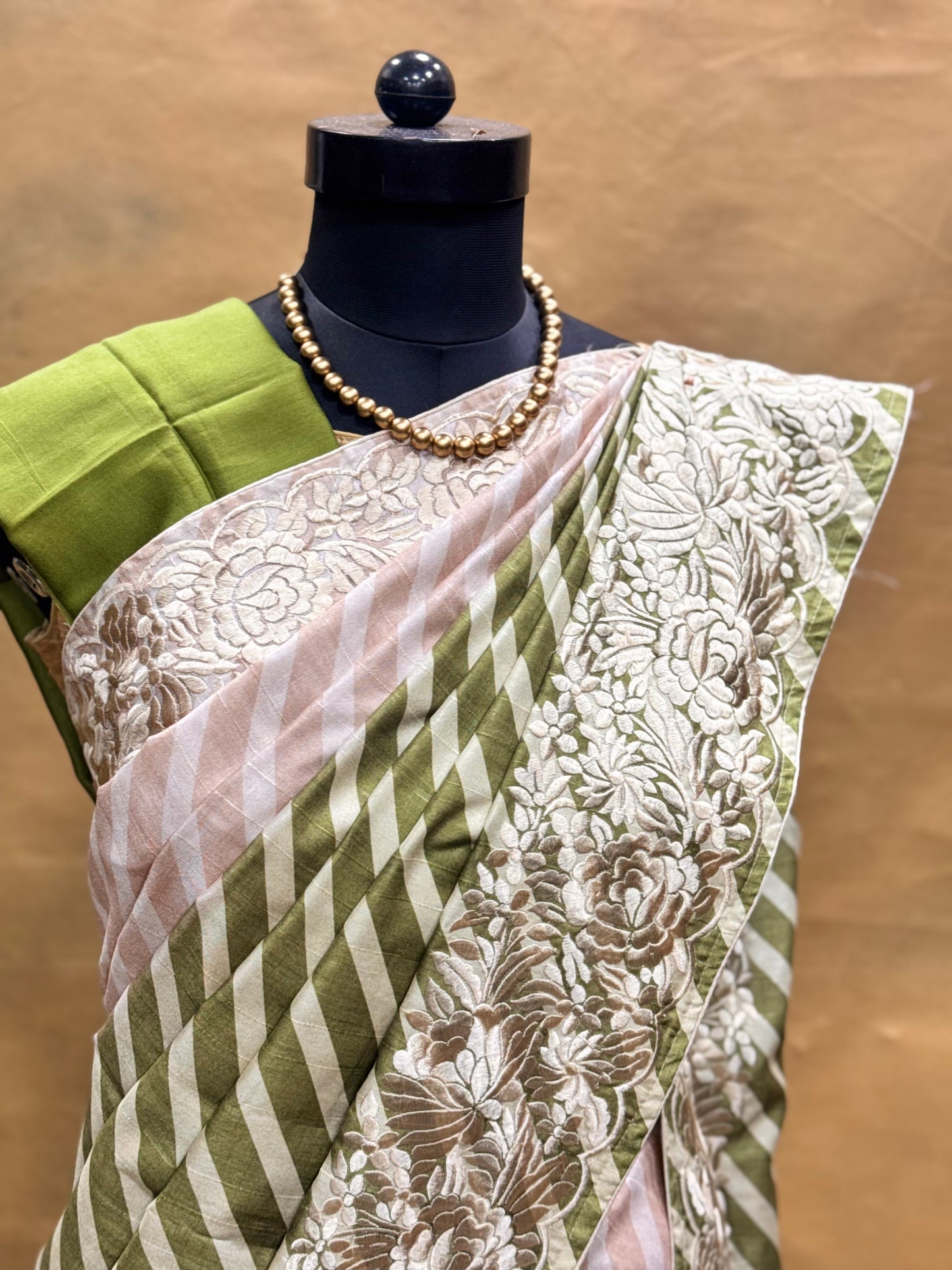 Green Semi Tussar