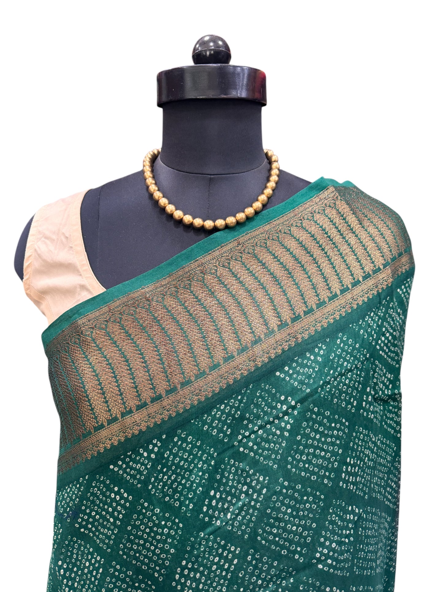 Green Chanderi Silk Saree