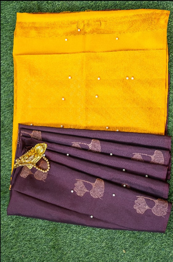 Violet Soft Silk Saree