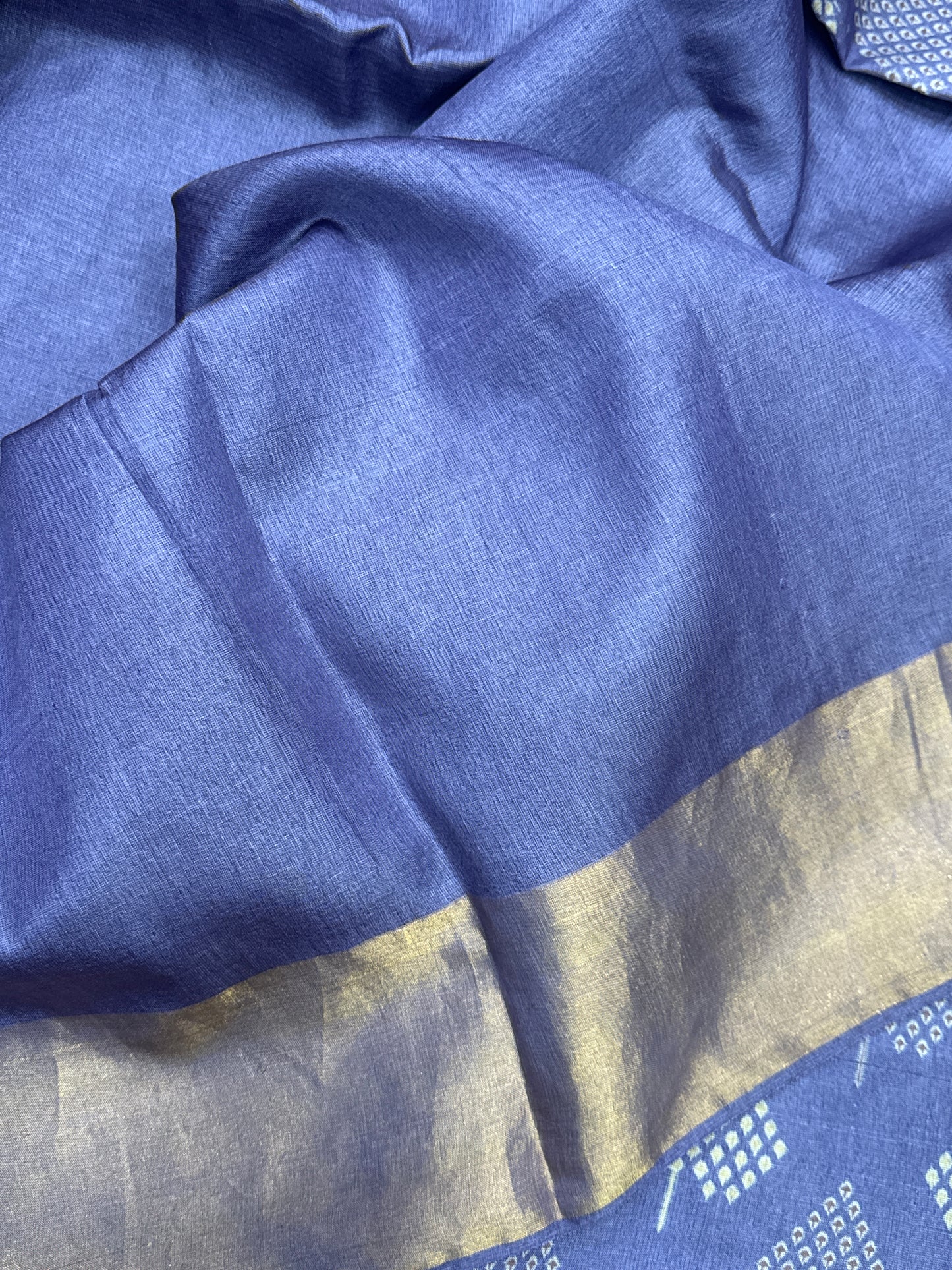 Purple Tussar Silk Saree