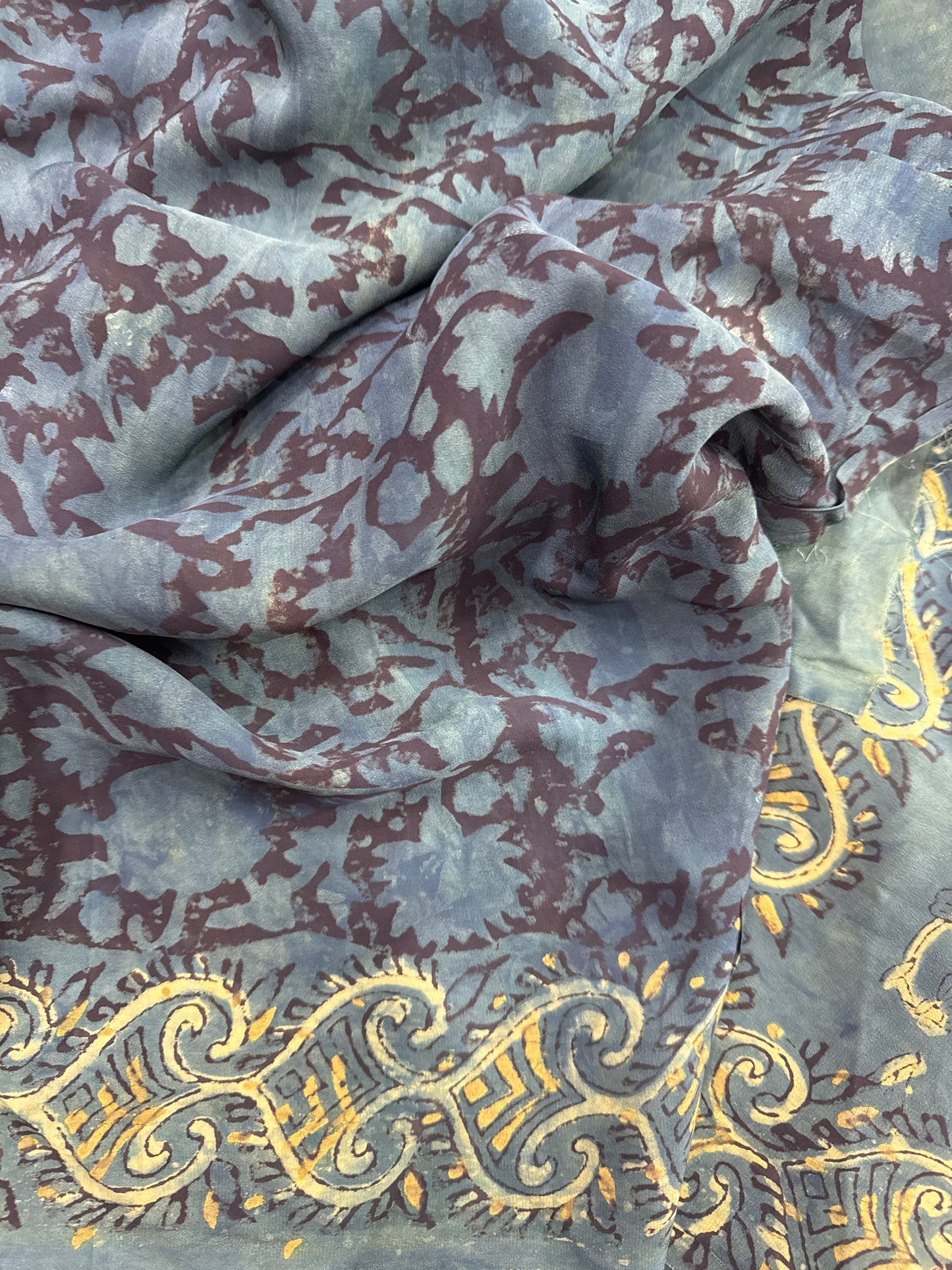 Blue Modal Silk Saree