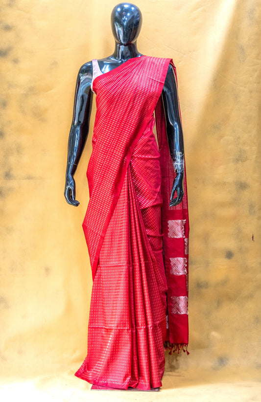 Red Soft Silk Saree