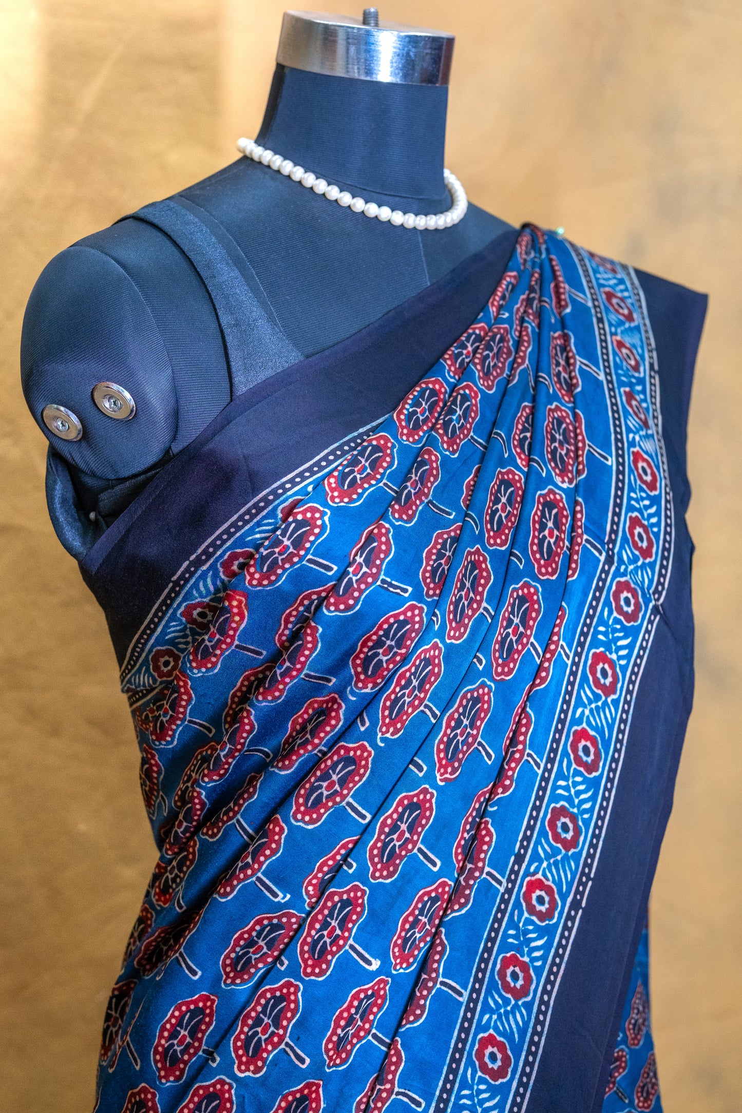 Blue Modal Silk Saree