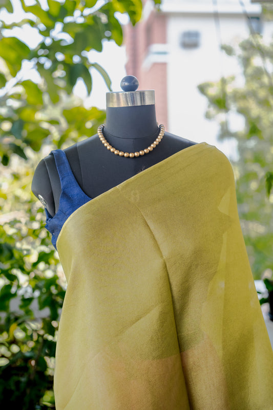 Green Plain Georgette - 24BRM43
