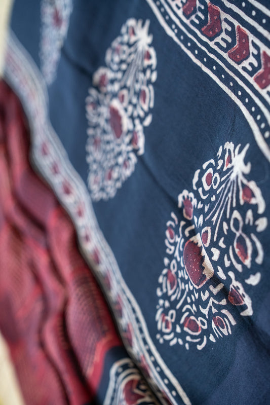 Elegant Red Modal Silk Saree – Soft, Sustainable & Stylish