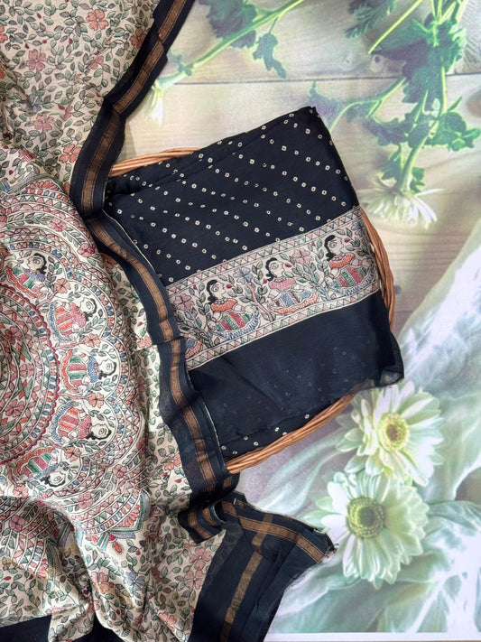 Black Chanderi Salwar