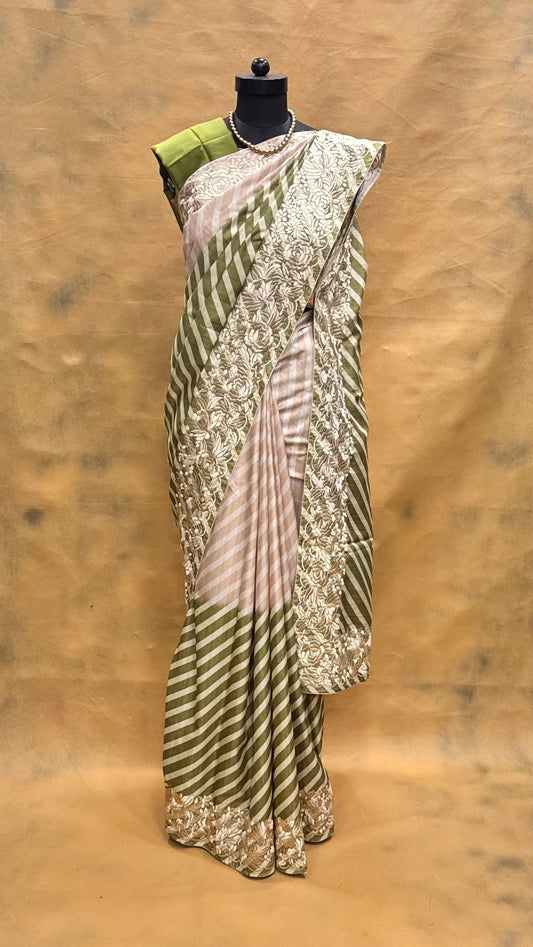 Green Semi Tussar