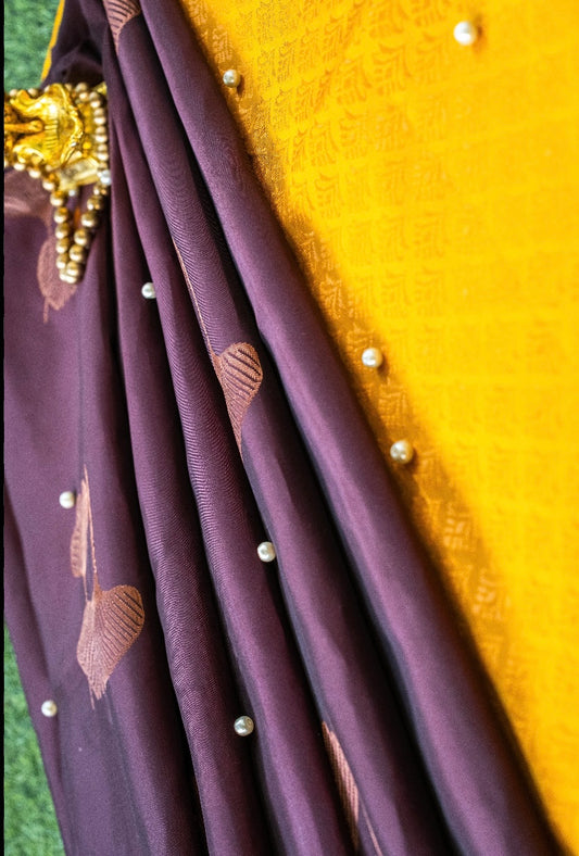 Violet Soft Silk Saree